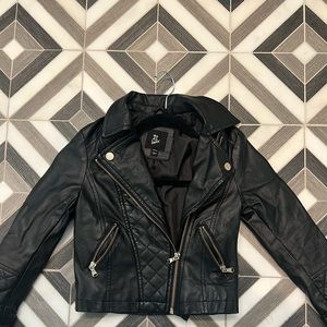 Girls Art Class Faux Leather Moro Jacket. Worn only a few times. Size XS 4/5.